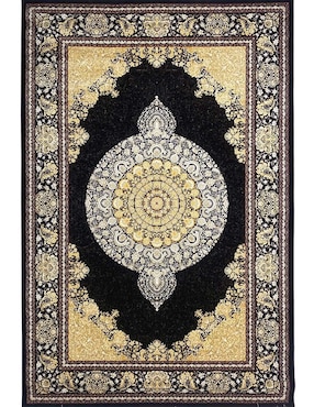 Tapete Para áreas Múltiples Thera Rugs Tabriz Imperial Black Silk