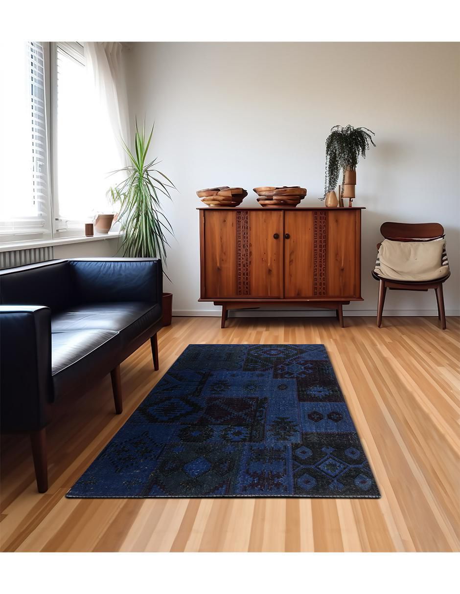 Tapete Stone Patch Azul 5