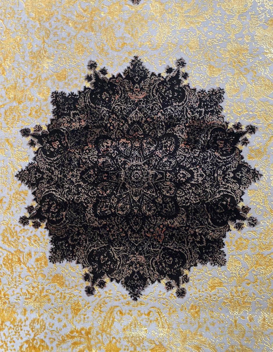 Tapete Kian Tabriz Gold Dumas Silk Bambu 4