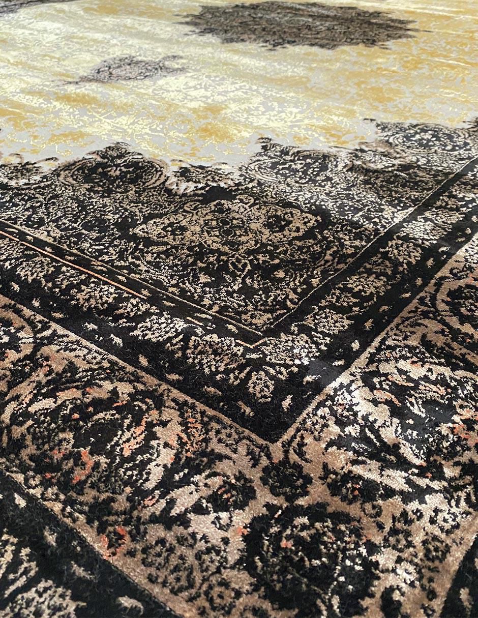 Tapete Kian Tabriz Gold Dumas Silk Bambu 7