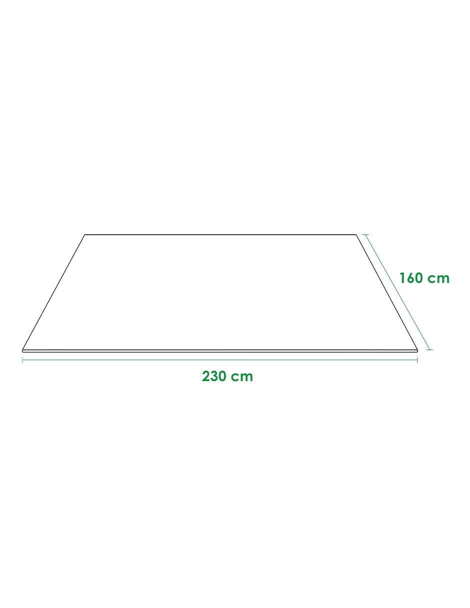 TAPETE PELO PIEL D, 230 X 160 CM, GRIS